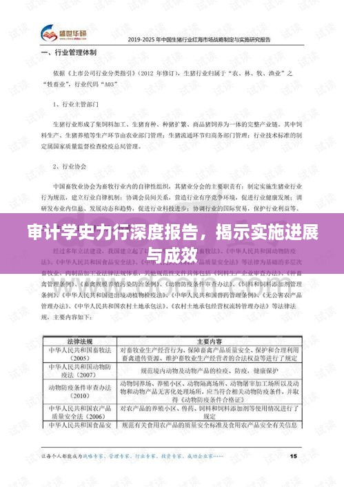 審計學史力行深度報告，揭示實施進展與成效
