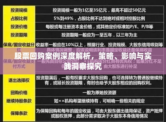 股票回購案例深度解析，策略、影響與實(shí)踐洞察探究