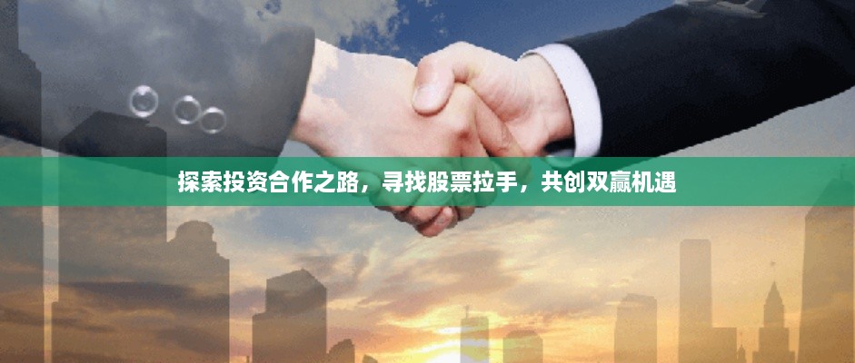 探索投資合作之路，尋找股票拉手，共創(chuàng)雙贏機(jī)遇