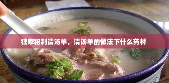 獨(dú)家秘制清湯羊，清湯羊的做法下什么藥材 