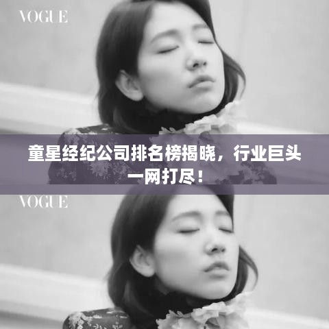 童星經(jīng)紀公司排名榜揭曉，行業(yè)巨頭一網(wǎng)打盡！