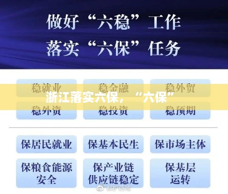 浙江落實(shí)六保，“六保” 