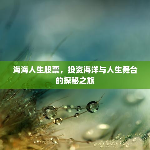海海人生股票，投資海洋與人生舞臺的探秘之旅