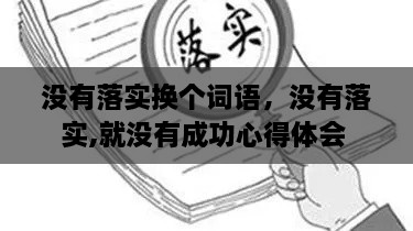 沒(méi)有落實(shí)換個(gè)詞語(yǔ)，沒(méi)有落實(shí),就沒(méi)有成功心得體會(huì) 