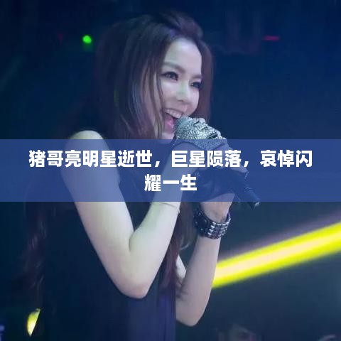 豬哥亮明星逝世，巨星隕落，哀悼閃耀一生