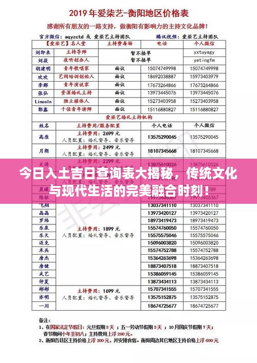 今日入土吉日查詢表大揭秘，傳統(tǒng)文化與現(xiàn)代生活的完美融合時(shí)刻！