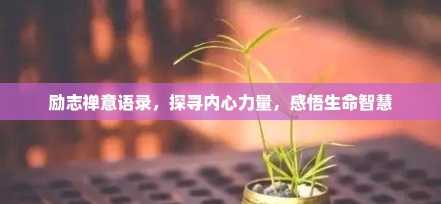 勵志禪意語錄，探尋內(nèi)心力量，感悟生命智慧