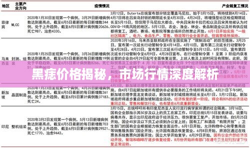 黑痣價(jià)格揭秘，市場(chǎng)行情深度解析