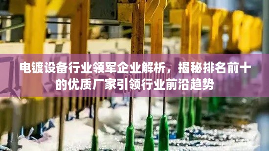 電鍍?cè)O(shè)備行業(yè)領(lǐng)軍企業(yè)解析，揭秘排名前十的優(yōu)質(zhì)廠家引領(lǐng)行業(yè)前沿趨勢(shì)