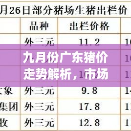 九月份廣東豬價(jià)走勢(shì)解析，市場(chǎng)行情、價(jià)格變動(dòng)一網(wǎng)打盡