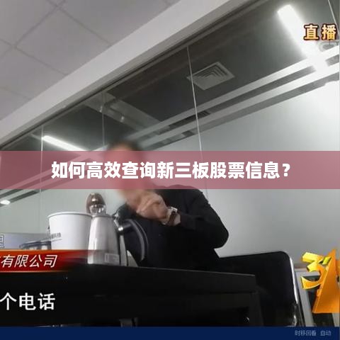 如何高效查詢新三板股票信息？