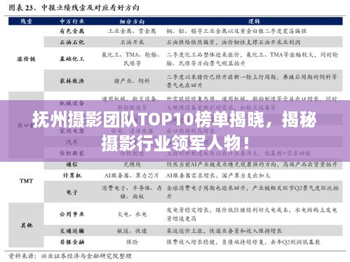 撫州攝影團隊TOP10榜單揭曉，揭秘攝影行業(yè)領(lǐng)軍人物！