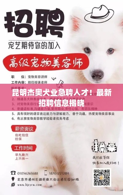 昆明杰奧犬業(yè)急聘人才！最新招聘信息揭曉