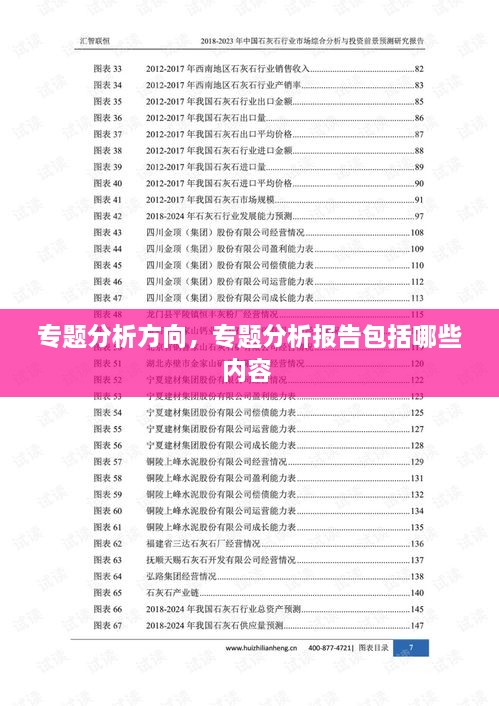 專題分析方向，專題分析報告包括哪些內(nèi)容 