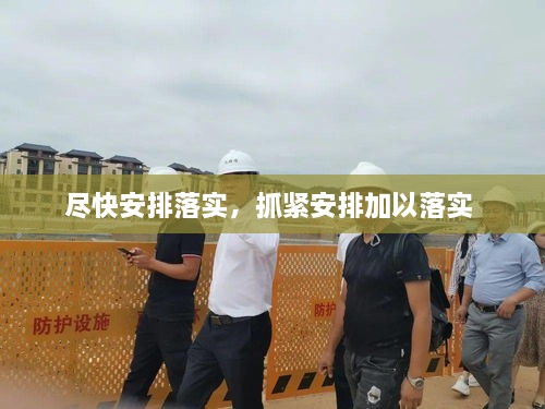 盡快安排落實，抓緊安排加以落實 