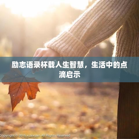 勵(lì)志語錄杯載人生智慧，生活中的點(diǎn)滴啟示